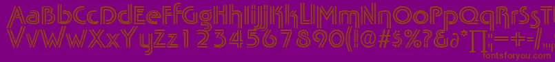 TabascotwinDb Font – Brown Fonts on Purple Background