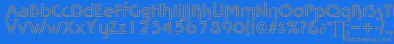 TabascotwinDb Font – Gray Fonts on Blue Background