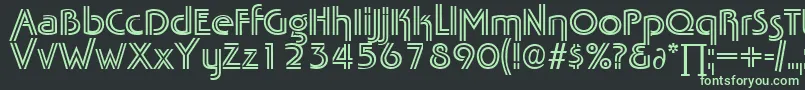 TabascotwinDb Font – Green Fonts on Black Background