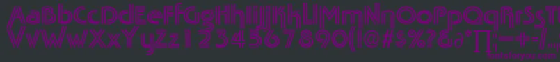TabascotwinDb Font – Purple Fonts on Black Background