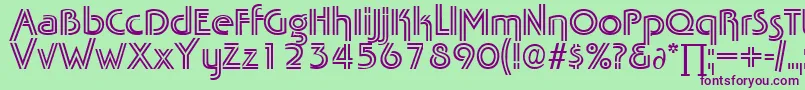 TabascotwinDb Font – Purple Fonts on Green Background