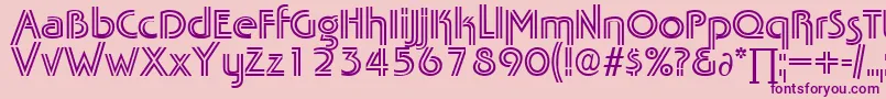 TabascotwinDb Font – Purple Fonts on Pink Background