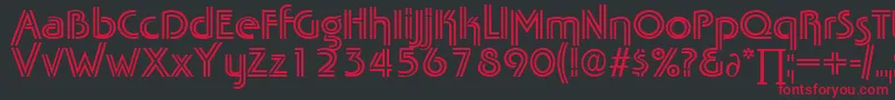 TabascotwinDb Font – Red Fonts on Black Background