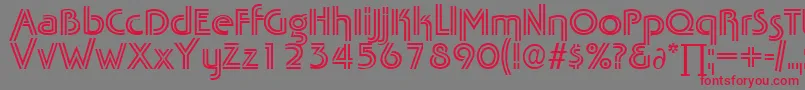 TabascotwinDb Font – Red Fonts on Gray Background