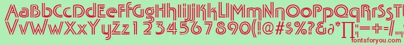 TabascotwinDb Font – Red Fonts on Green Background