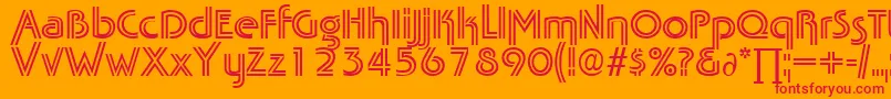 TabascotwinDb Font – Red Fonts on Orange Background