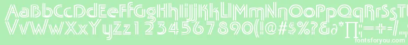 TabascotwinDb Font – White Fonts on Green Background