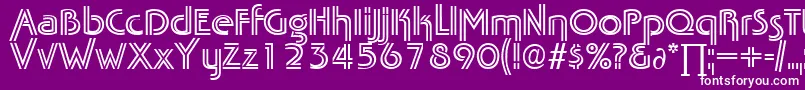 TabascotwinDb Font – White Fonts on Purple Background