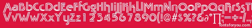 TabascotwinDb Font – White Fonts on Red Background