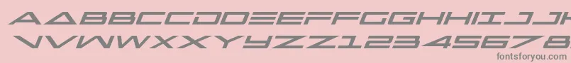 フォントCapellaital – ピンクの背景に灰色の文字