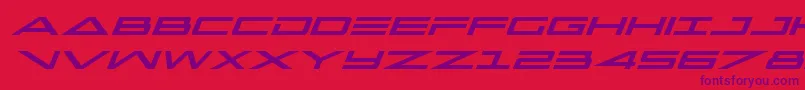 Capellaital Font – Purple Fonts on Red Background