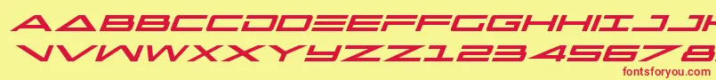 Capellaital Font – Red Fonts on Yellow Background