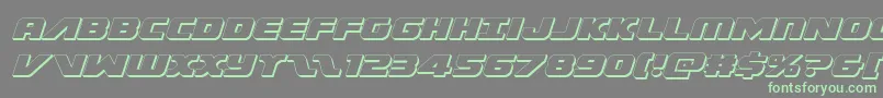 Federalescort3Dital-Schriftart – Grüne Schriften auf grauem Hintergrund
