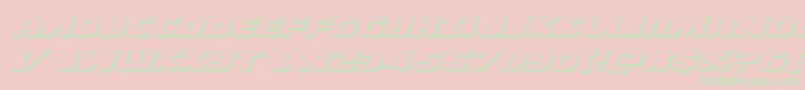 Federalescort3Dital Font – Green Fonts on Pink Background