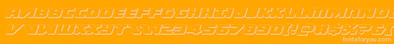 Federalescort3Dital Font – Pink Fonts on Orange Background