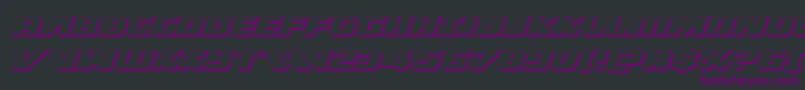 Federalescort3Dital Font – Purple Fonts on Black Background