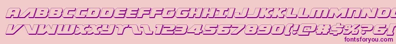 Federalescort3Dital Font – Purple Fonts on Pink Background