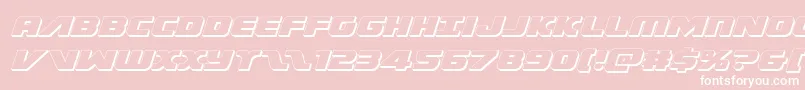 Federalescort3Dital Font – White Fonts on Pink Background