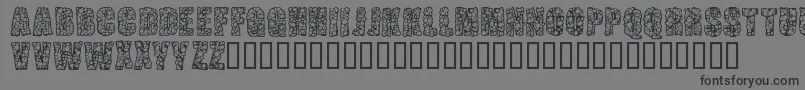 Шрифт PustuleBold – чёрные шрифты на сером фоне