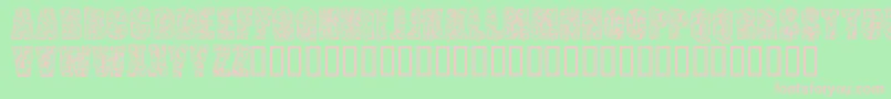 PustuleBold Font – Pink Fonts on Green Background