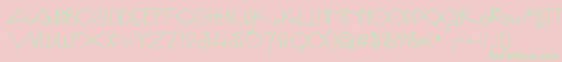 SambaСЃ Font – Green Fonts on Pink Background