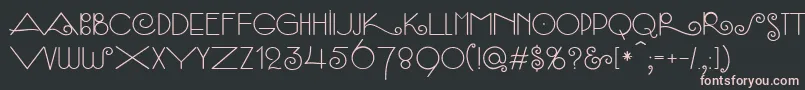 SambaСЃ Font – Pink Fonts on Black Background
