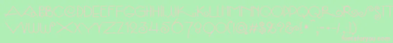 SambaСЃ Font – Pink Fonts on Green Background