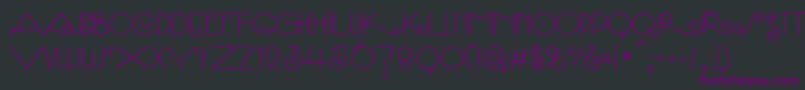 SambaСЃ Font – Purple Fonts on Black Background