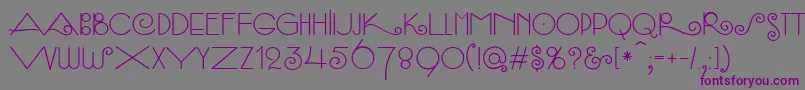 SambaСЃ Font – Purple Fonts on Gray Background