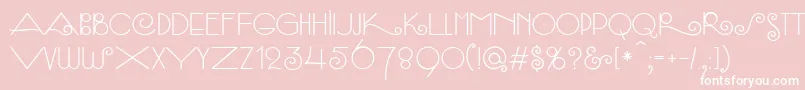 SambaСЃ Font – White Fonts on Pink Background