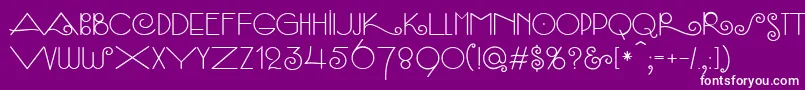 フォントSambaСЃ – 紫の背景に白い文字