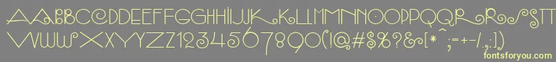 SambaСЃ Font – Yellow Fonts on Gray Background