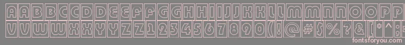 ABighaustitulcmotl Font – Pink Fonts on Gray Background