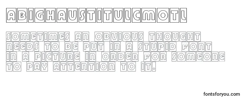 ABighaustitulcmotl Font