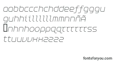 AspirinAdvancelightItalic font – galician Fonts