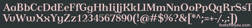 TusardecoBold Font – Pink Fonts on Black Background
