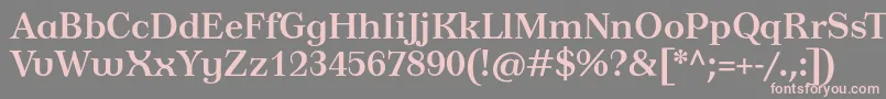 TusardecoBold Font – Pink Fonts on Gray Background