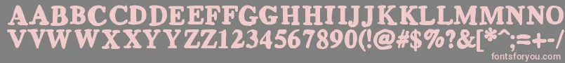 Mlmonstrolino Font – Pink Fonts on Gray Background