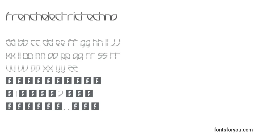 FrenchElectricTechno Font – alphabet, numbers, special characters
