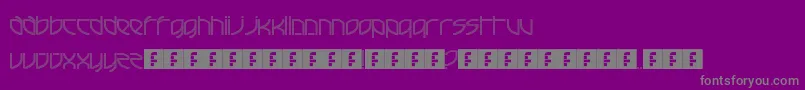 FrenchElectricTechno-Schriftart – Graue Schriften auf violettem Hintergrund