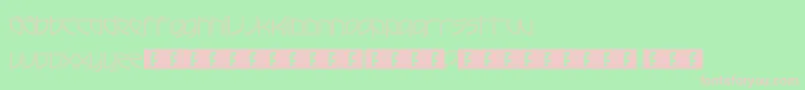 FrenchElectricTechno Font – Pink Fonts on Green Background