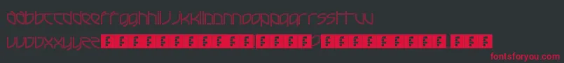FrenchElectricTechno Font – Red Fonts on Black Background