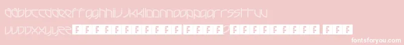 FrenchElectricTechno Font – White Fonts on Pink Background