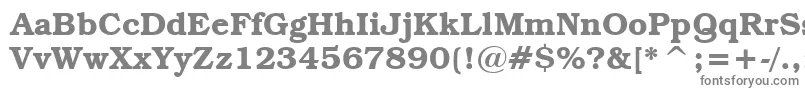 フォントTextbookDemi – 白い背景に灰色の文字