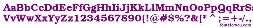 TextbookDemi Font – Purple Fonts on White Background