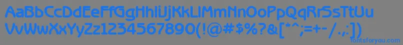 BenguiatgothicettBold Font – Blue Fonts on Gray Background