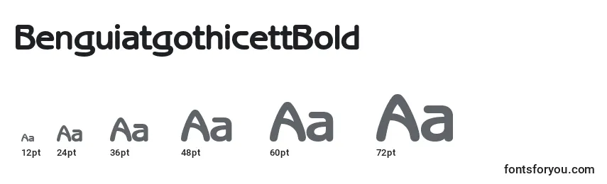 Размеры шрифта BenguiatgothicettBold