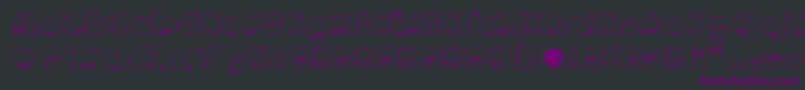 Шрифт Monsterboxes – фиолетовые шрифты на чёрном фоне