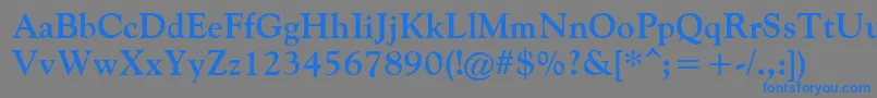 FilcoOldeStyleBold Font – Blue Fonts on Gray Background