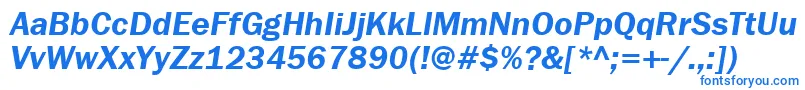 FranklingothdemitttItalic Font – Blue Fonts